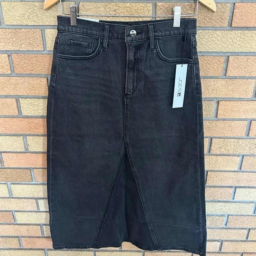 Joe’s Jeans The Tulie Skirt With Grace Denim Midi Vintage Stretch Size 28 NWT